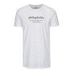Tricou alb cu print pentru femei - Original Philophobia, ZOOT Original