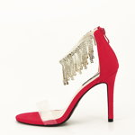 Sandale rosii elegante Ioana 131, SOFILINE