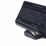 Kit Tastatura Microsoft si Mouse Wired Desktop 600 (Negru), Microsoft