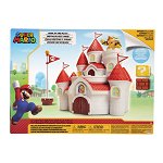 Set de joaca castelul Mushroom Kingdom Castle cu figurina Bowser, Jakks Pacific