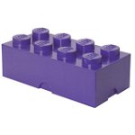 Recipient depozitare Pojemnik klocek LEGO® z 8 wypustkami (Medium Lilac)