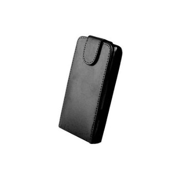 Husa Flip Premium pentru Sony Xperia Sp, piele ecologica, negru, 