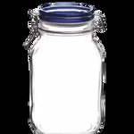 BORMIOLI FIDO Borcan sticla cu inchidere ermetica 2000ml capac albastru D12,5xH21,6cm (1.49550), Bormioli Rocco
