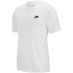 Nike, Tricou de bumbac Sportswear Club, Negru, Alb, M