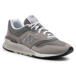 New Balance, Pantofi sport de piele intoarsa cu garnituri de plasa 997H, Gri, 11.5