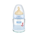 Biberon Nuk First Choice Plus Sticla 120ml tetina Latex M 0-6 luni bleu, NUK