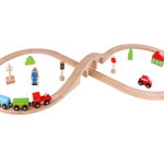 Circuit lemn set tren macazuri tooky toy, Tooky Toy