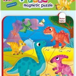 Puzzle magnetic Dino, Roter Kafer, 16 piese, Roter Kafer