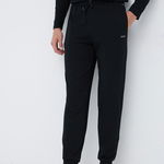 BOSS pantaloni de pijama bărbați, culoarea negru, cu imprimeu 50469538, Boss