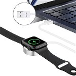 Cablu pentru incarcare TECH-PROTECT UltraBoost compatibil cu Apple Watch, USB, Incarcare magnetica, 2.5W, 1.2m, Alb, TECH-PROTECT