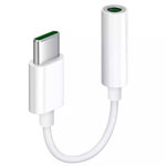 Cablu adaptor USB 3.1 Type-C la jack 3.5mm pentru microfon si casti, alb A8627 CU12, 
