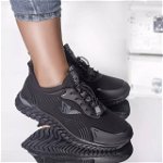 Pantofi sport susan negru textil, OEM