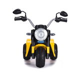 Motocicleta electrica cu scaun din piele Nichiduta Mini 6 volti Yellow, Nichiduta