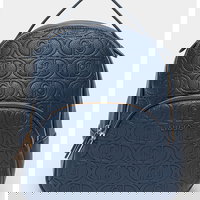 Liu Jo, Rucsac de piele ecologica cu logo, Albastru ultramarin