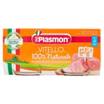 Pachet Piure Plasmon omogenizat din care de vitel, 2x80g, de la 4 luni