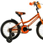 Bicicleta Copii DHS 1403, Cadru 7.7" (Portocaliu)