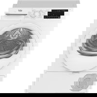 Beko Uscator de rufe Beko BM3T4723WWEU, Pompa de caldura, 7 kg, 15 programe, Clasa D,Motor ProSmart Inverter, EcoSense, Aquawave, Hygienic Drying, Alb, Beko