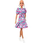 Lalka Barbie Mattel Fashionistas Modna przyjaciółka - Modna lalka w kwiecistej sukience (GHW64), Mattel