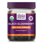 Black Elderberry Kids Daily Gummies | 40 Gummies | Gaia Herbs, Gaia Herbs