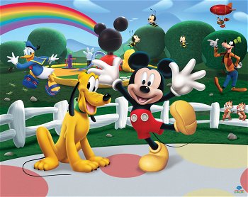 Walltastic - Tapet pentru copii Disney Mickey Mouse Clubhouse