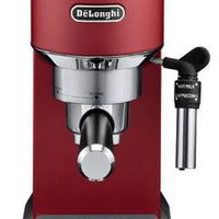 Espressor manual De'Longhi Dedica Style EC 685.R, 1300 W, 15 Bar, 1.1 l, Slim, Rosu, DeLonghi