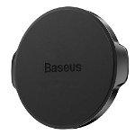Suport Auto Baseus Plat Small Ears Magnetic SUER-C01, prindere cu adeziv (Negru), BASEUS