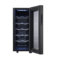 Frigider pentru vinuri Zilan ZLN4682 Negru, 33L, 50W, iluminare interioara, 