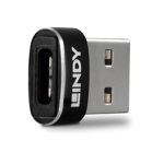 Adaptor USB 2.0 tip A - USB Type C Negru, Lindy