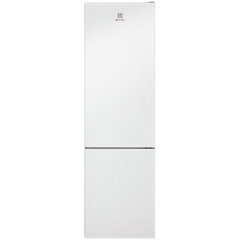 Combina frigorifica Electrolux LNT7ME36G2, 360 l, NoFrost, Control electronic, Clasa E, H 201 cm, Sticla alba