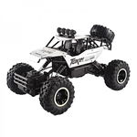 Masina de jucarie Rock Crawler, cu telecomanda, 4X4, Gonga® Alb/Negru