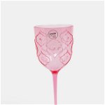 Pahar pentru vin din plastic roz cu model Kaemingk, Kaemingk