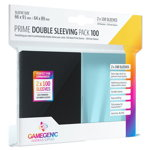 Gamegenic - Prime Double Sleeving Pack Clear/Black (2x100 Sleeves), Gamegenic