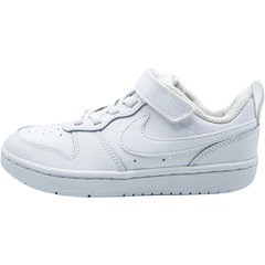 Pantofi sport de piele si banda velcro - Court Borough Low 2 - Alb, Nike Pantofi sport de piele si banda velcro - Court Borough Low 2 - Alb, Nike