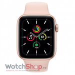 Apple Watch SE, 44mm Gold Aluminium Case, Pink Sand Sport Band