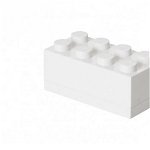 Mini cutie depozitare lego 2x4 alb, Lego