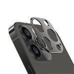 Rama protectie camera foto HOFI Alucam Pro compatibila cu iPhone 13 Pro / iPhone 13 Pro Max Black, Glass Pro