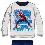 Pijama pentru copii Spiderman Best Hero cu maneca lunga  Gri Bluemarin