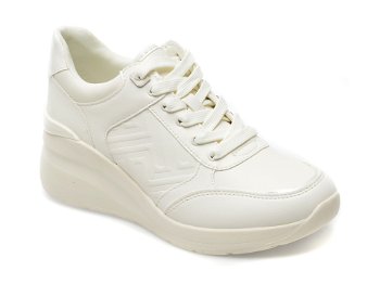 Pantofi ALDO albi, ICONISTEP115, din piele ecologica, Aldo