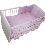 Lenjerie Light Stars Pink 11 piese 120x60 cm, MYKIDS