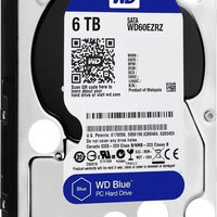 Hard disk Western Digital WD Blue (6 TB ; 3.5 Inch; SATA III; 256 MB; 5400 rpm)