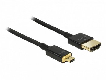 84783 Slim Premium - HDMI with Ethernet cable - 2 m, DELOCK