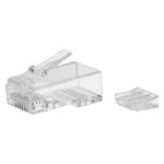 Set conectori RJ45 Emos, pentru cablu UTP CAT6, transparent, 20 buc, Emos