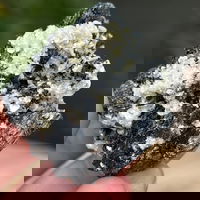 Cluster turmalina neagra cu vermiculita din Erongo m2, druzy.ro - Cristale, Home Deco