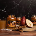 Lumanare parfumata - Cheerful candle - aroma Honey Pear Cider - Mic - 170g, Cheerful candle