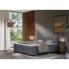 Pat Boxspring, 160/220 cm, gri deschis, P & B