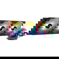 Racire AIO CPU DeepCool LS720S Zero Dark, 3x120mm, negru