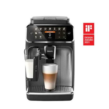 Espressor automat Philips Seria 4300 EP4346/70, Cu spuma LatteGo, 8 programe, Afisaj TFT, Negru