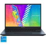 Laptop ultraportabil ASUS Vivobook Pro 14 K3400PA cu procesor Intel® Core™ i5-11300H, 14", WQXGA, 8GB, 512GB SSD, Intel® Iris Xe Graphics, No OS, Quiet Blue