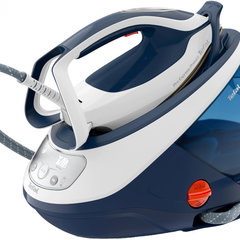 Statie de calcat cu boiler Tefal Pro Express Protect GV9221E0 2600W 7.6 bari 550g/min 1.8L talpa Durilium AirGlide AutoClean Alb Albastru Statie de calcat cu boiler Tefal Pro Express Protect GV9221E0 2600W 7.6 bari 550g/min 1.8L talpa Durilium AirGlide AutoClean Alb Albastru