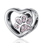 Talisman din argint Pinky Paw, EdenBoutique